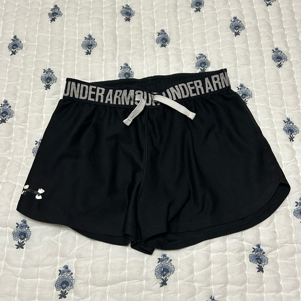 Black athletic shorts
